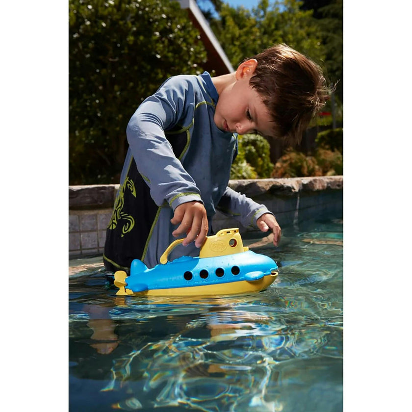 Green Toys: My First Submarine - Yellow & Blue Bathtime Toy