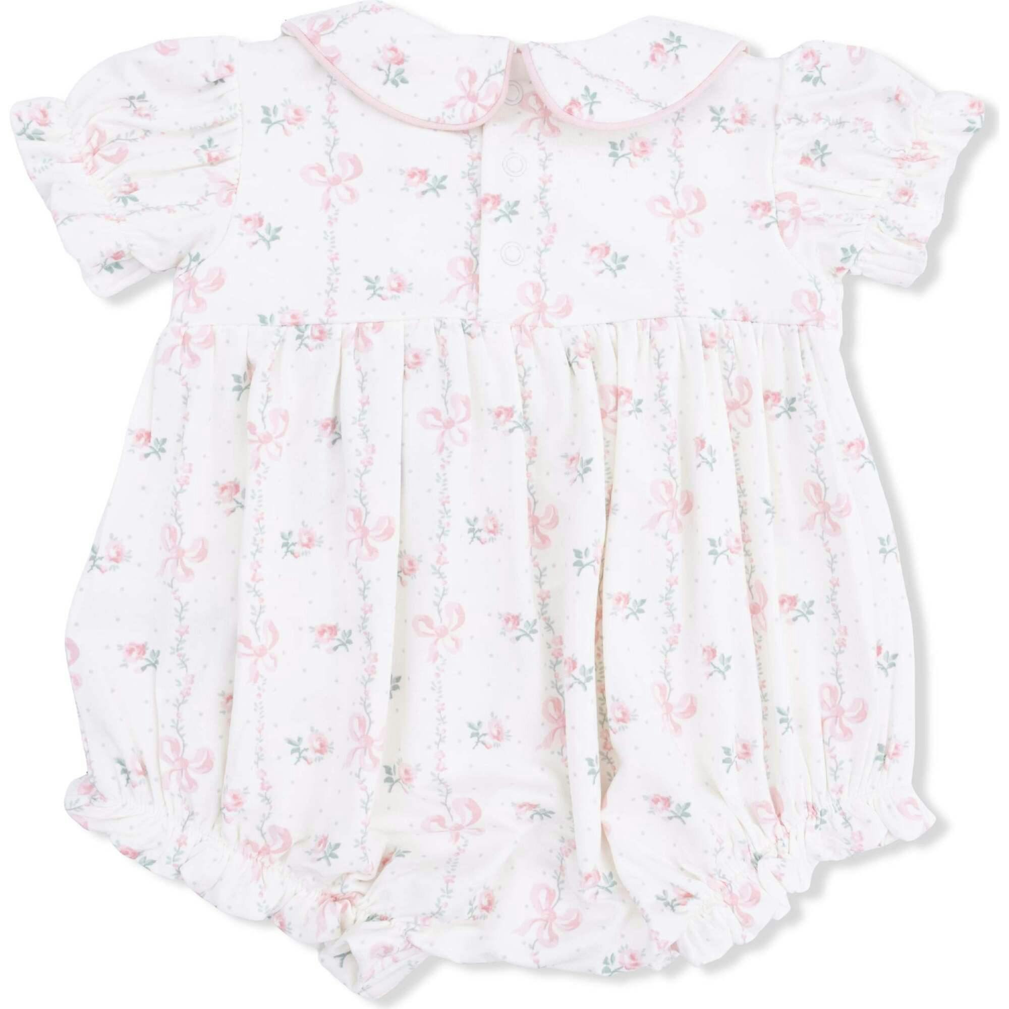 Dainty Buds and Bows - Classic Puff Sleeve Babydoll Bubble