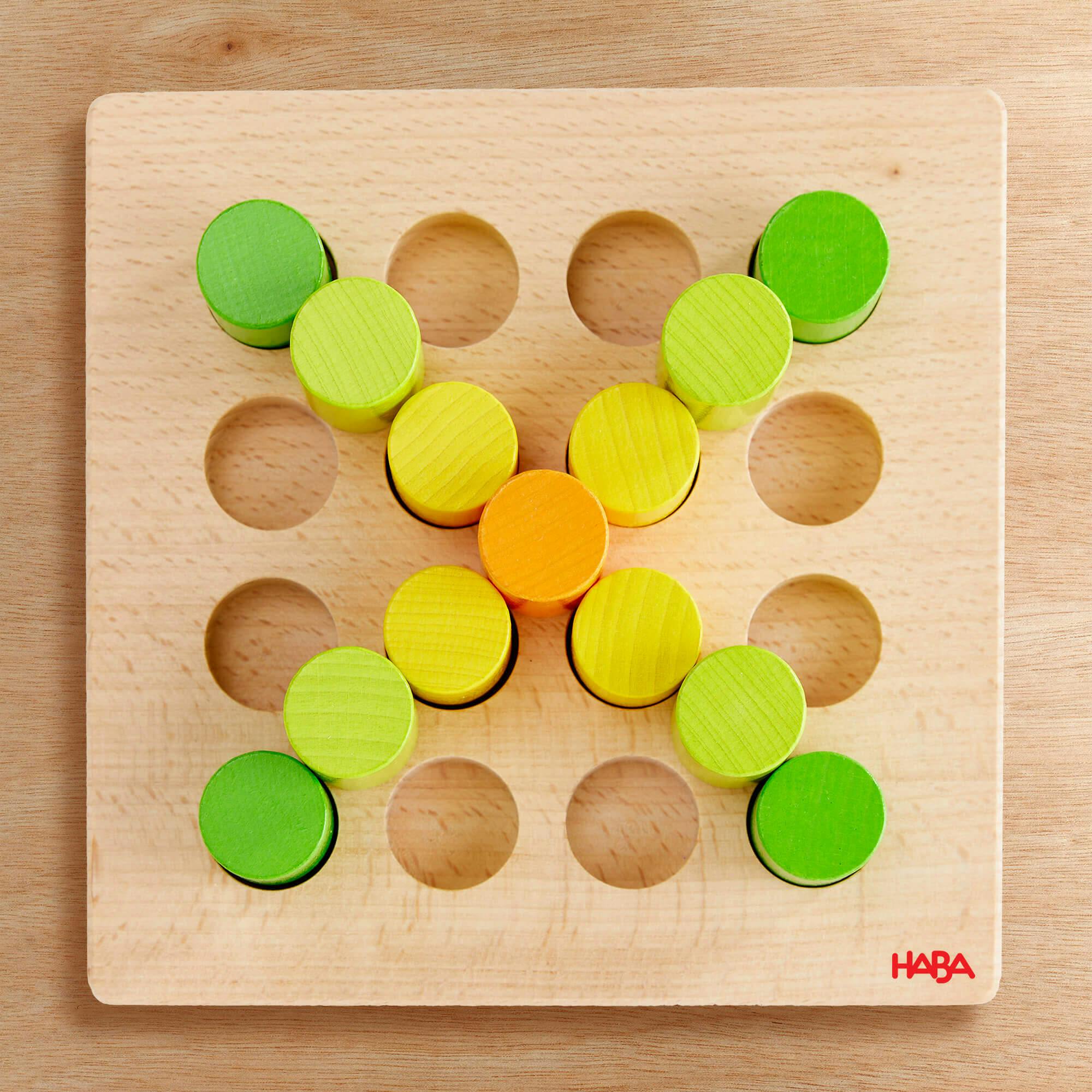 Rainbow Risers Wooden Stacking Game