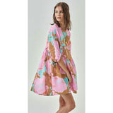 Alcala Linen Dress - Aquarela