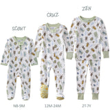 CRUZ Snug-fit Footed Baby Boys Pajamas