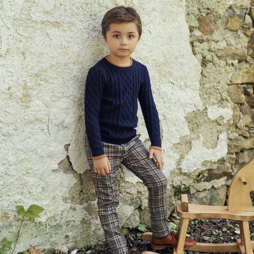 Cable Knit Sweater Black