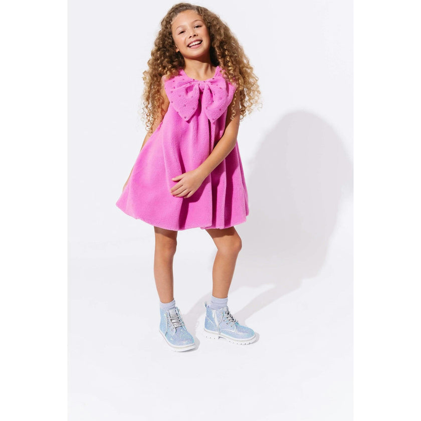 Big Bow Teddy Fleece Dress