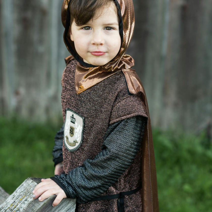 Brilliant Copper Knight Tunic with Cape