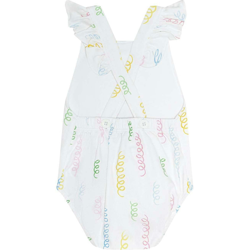 Spirals Print Ruffle Bubble
