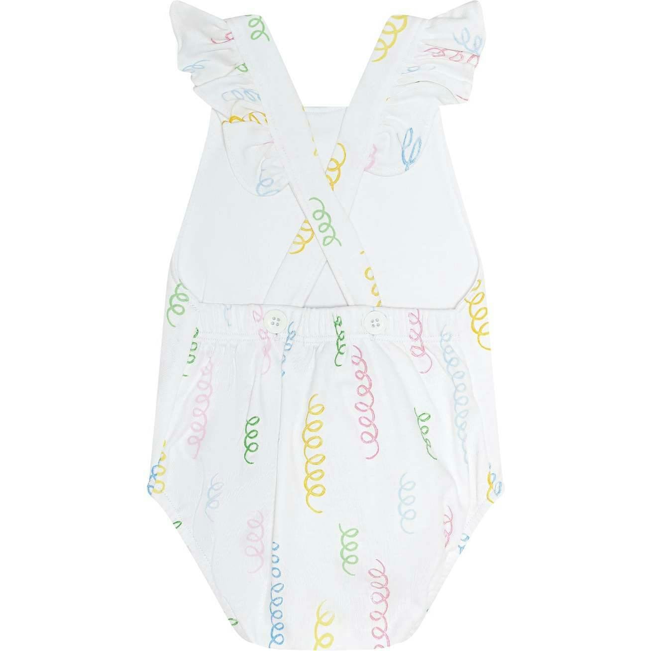 Spirals Print Ruffle Bubble