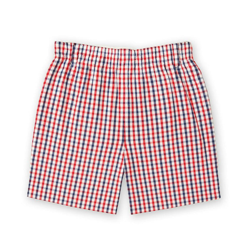 Plaid Seersucker Short