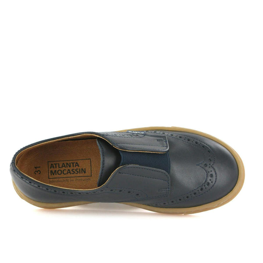 Oxford Slip On Sneakers, Navy Blue