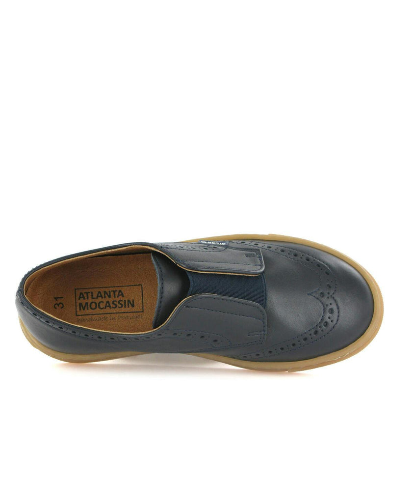 Oxford Slip On Sneakers, Navy Blue