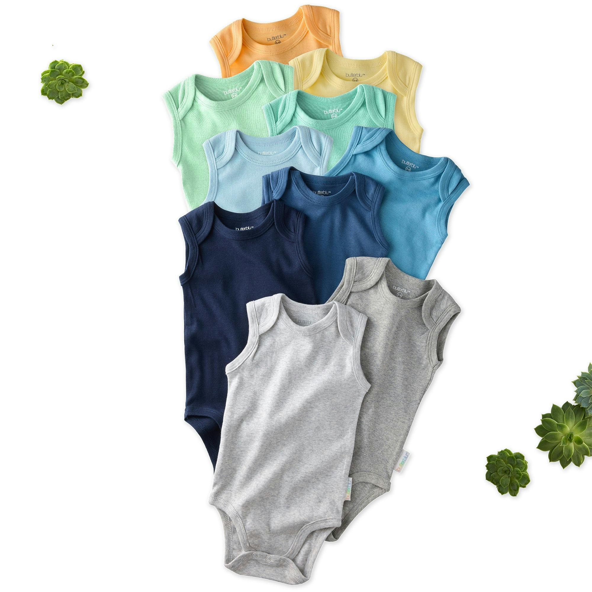 SAM 10-Pack Sleeveless Bodysuits
