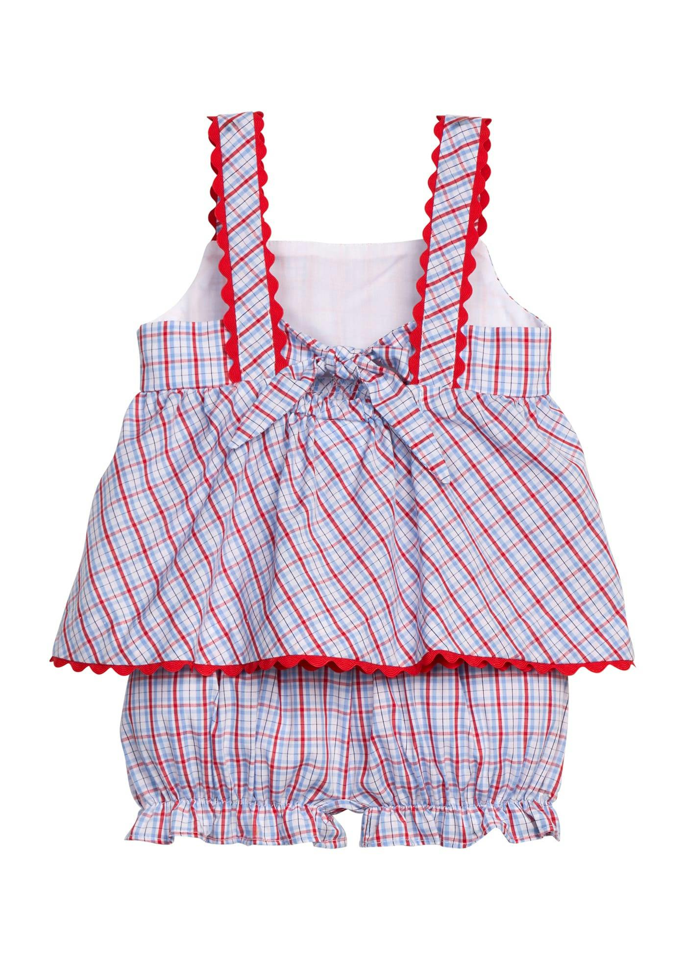 Evie Bloomer Set - Patriotic Plaid