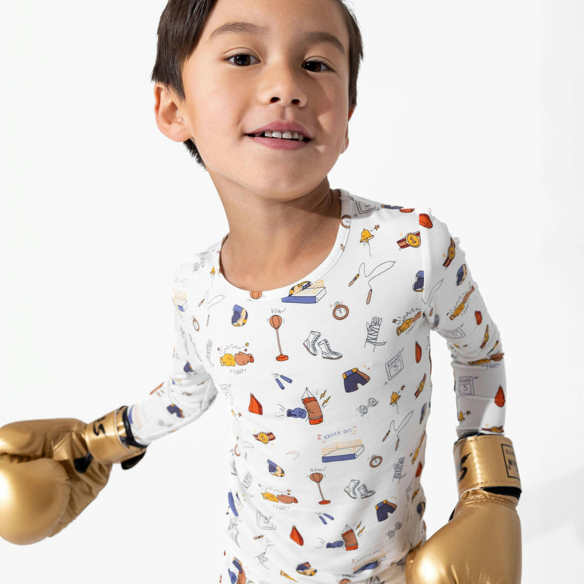 Boxing Bamboo Kids Pajamas