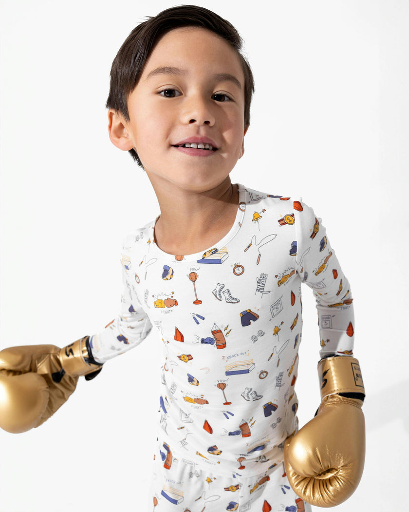 Boxing Bamboo Kids Pajamas