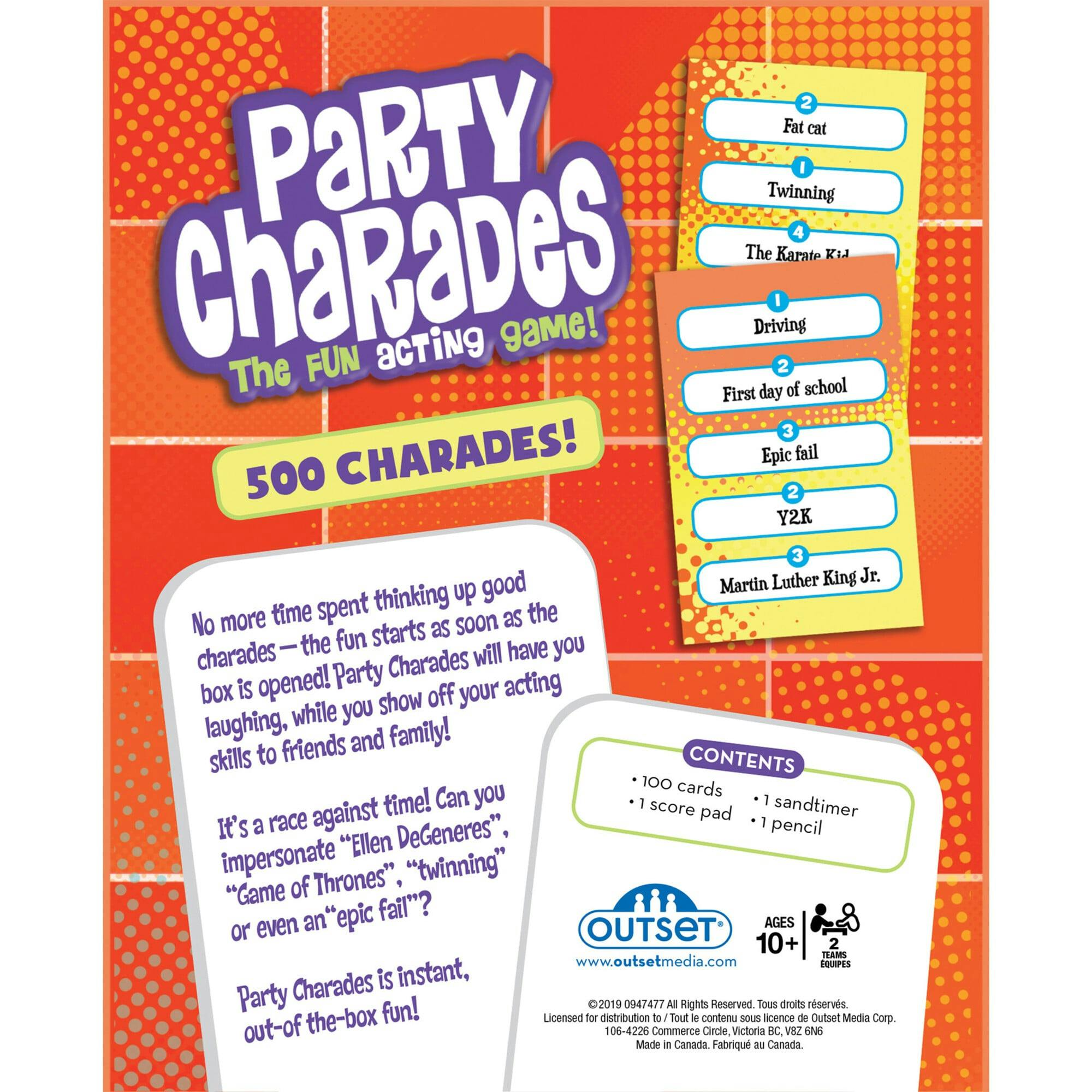 Outset Media Party Charades Family Board Game