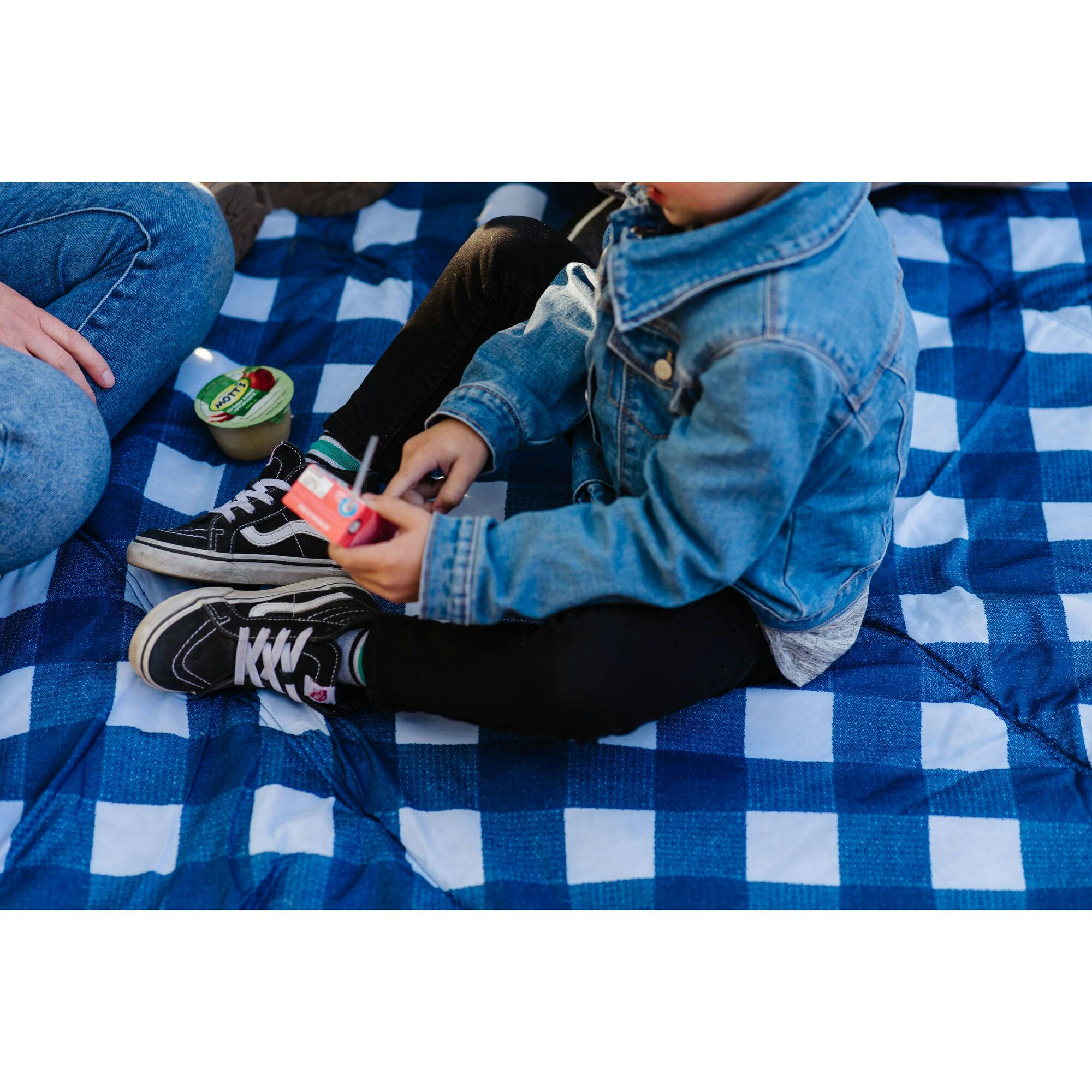 Outdoor Blanket - Navy Plaid