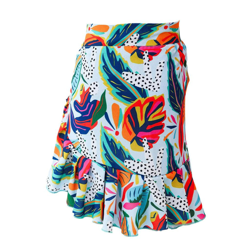Girl's Mini Wrap Skirt - Paraiso Print