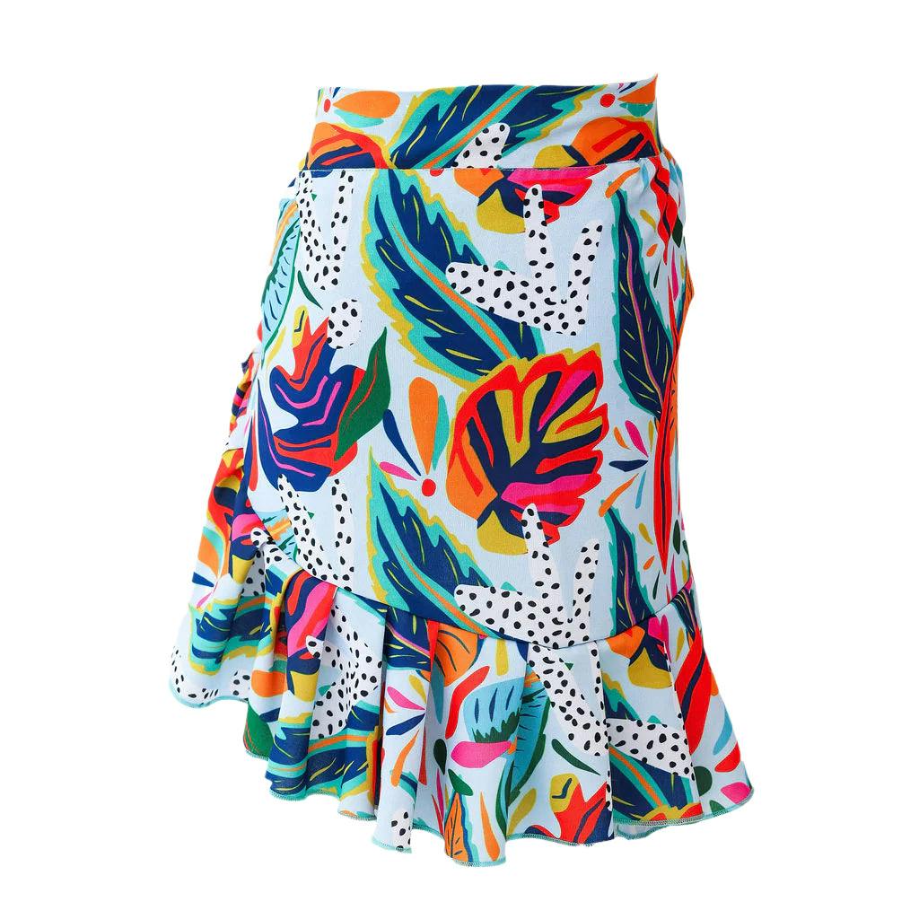 Girl's Mini Wrap Skirt - Paraiso Print