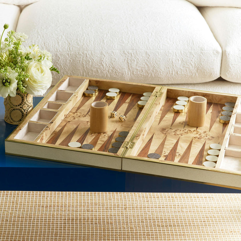 Shagreen Backgammon Set