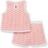 Baby Wavy Striped Crochet Matching Set