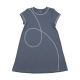Spiral Stitch Short Sleeve Dress