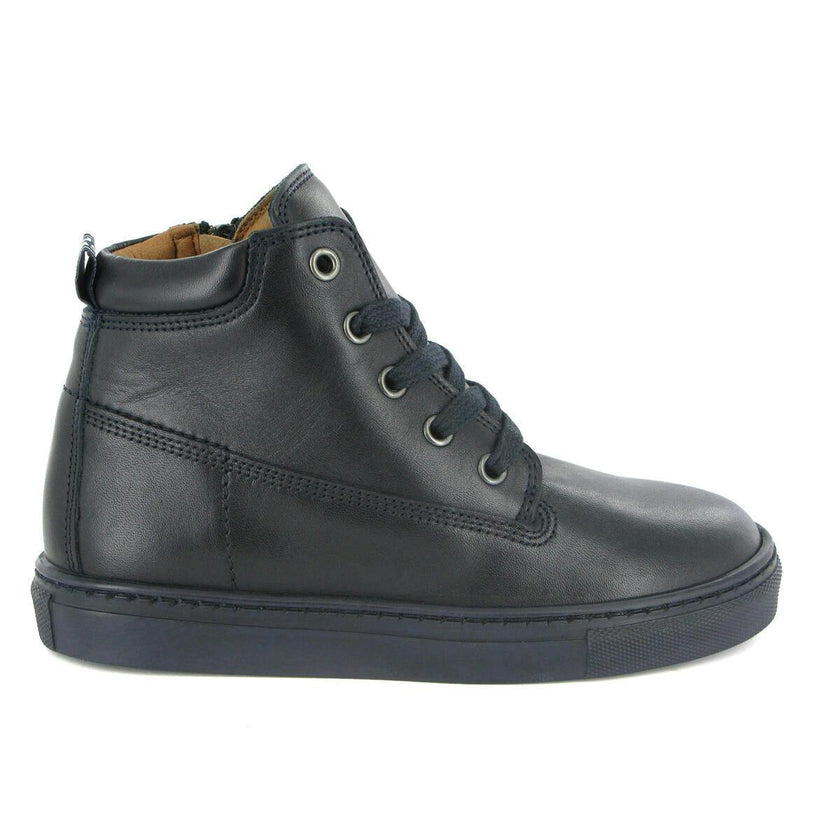 Leather Laces Boot, Dark Blue