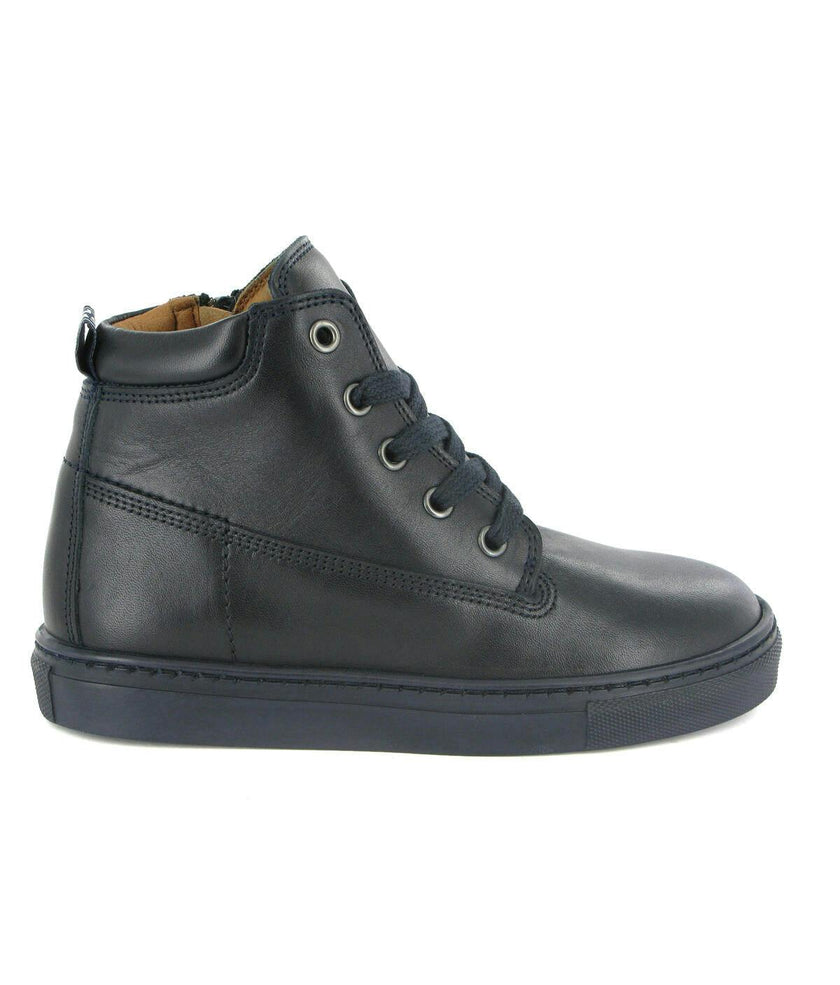 Leather Laces Boot, Dark Blue