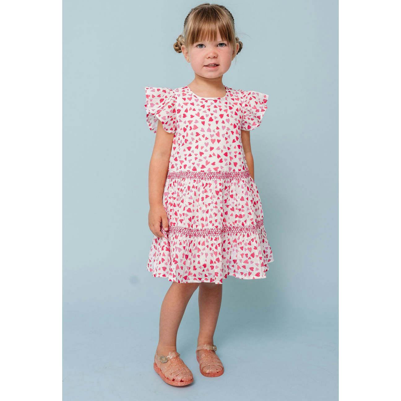 Hearts Print Twirl Dress