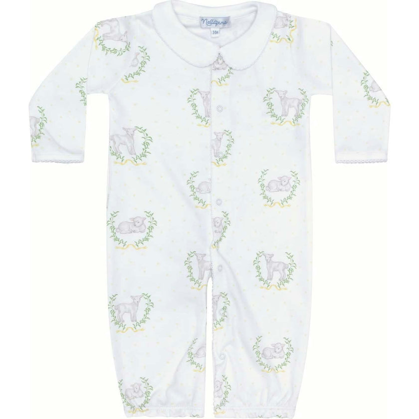 Yellow Print Converter Gown