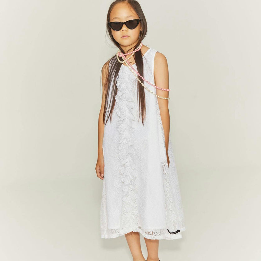 Dreamer Apron Dress White