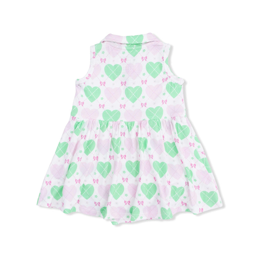 Heart Argyle - Polo Tennis Dress