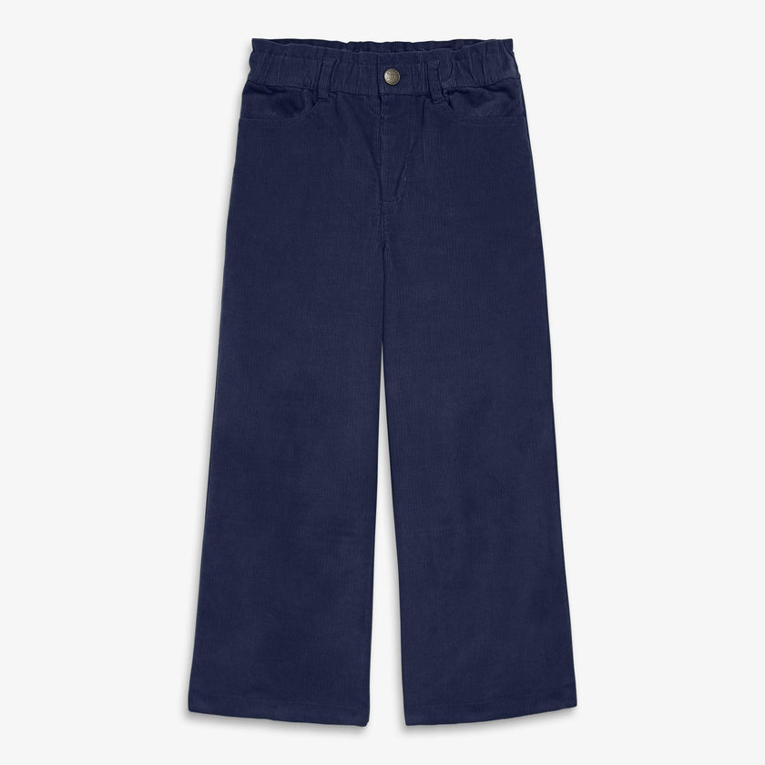 Kids stretch corduroy wide-leg pant