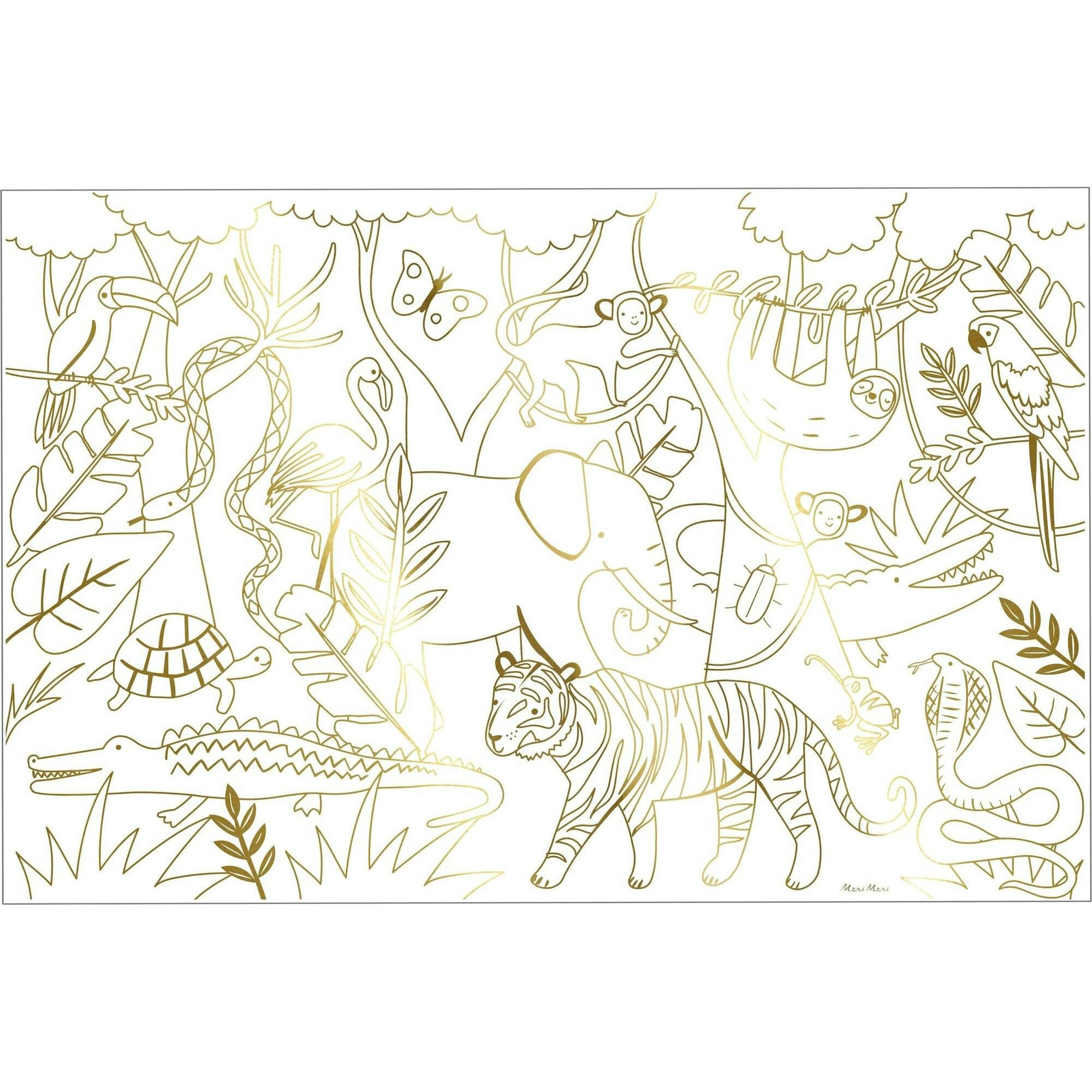 Jungle Coloring Posters