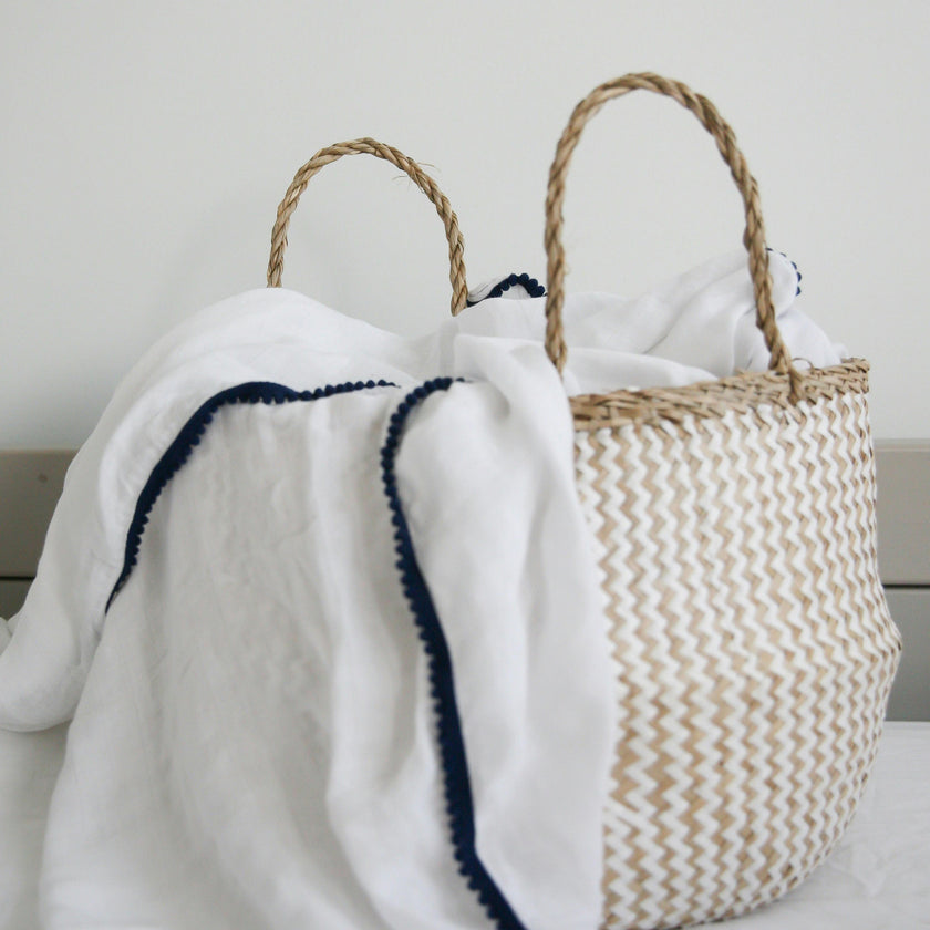 Bamboo Pom Pom Swaddle