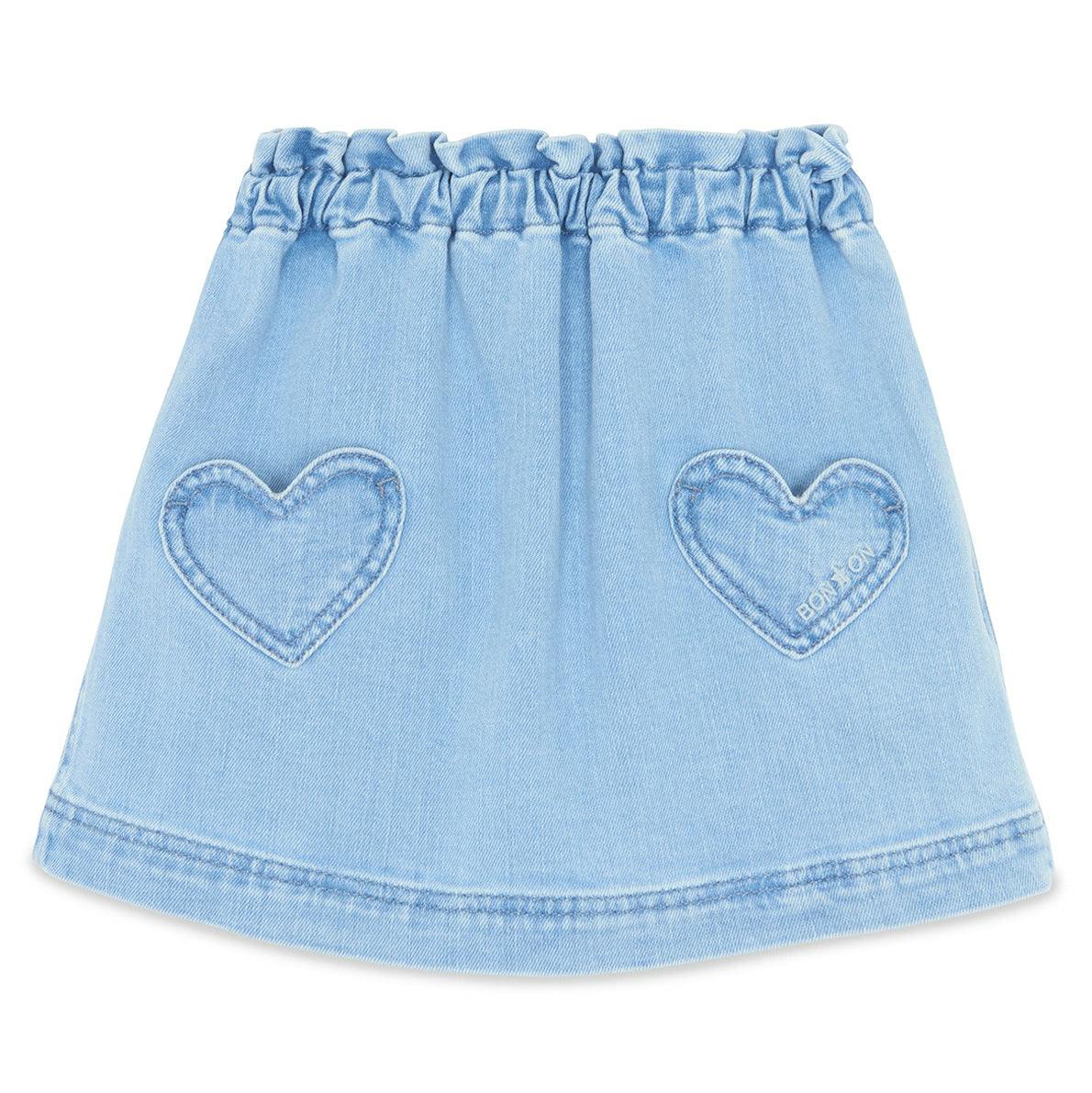 BONTON Douchka Skirt - Denim Blanchi