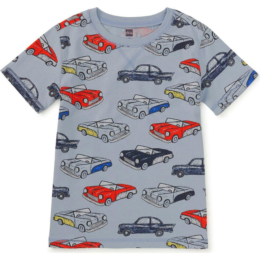 Printed Tee, Blue