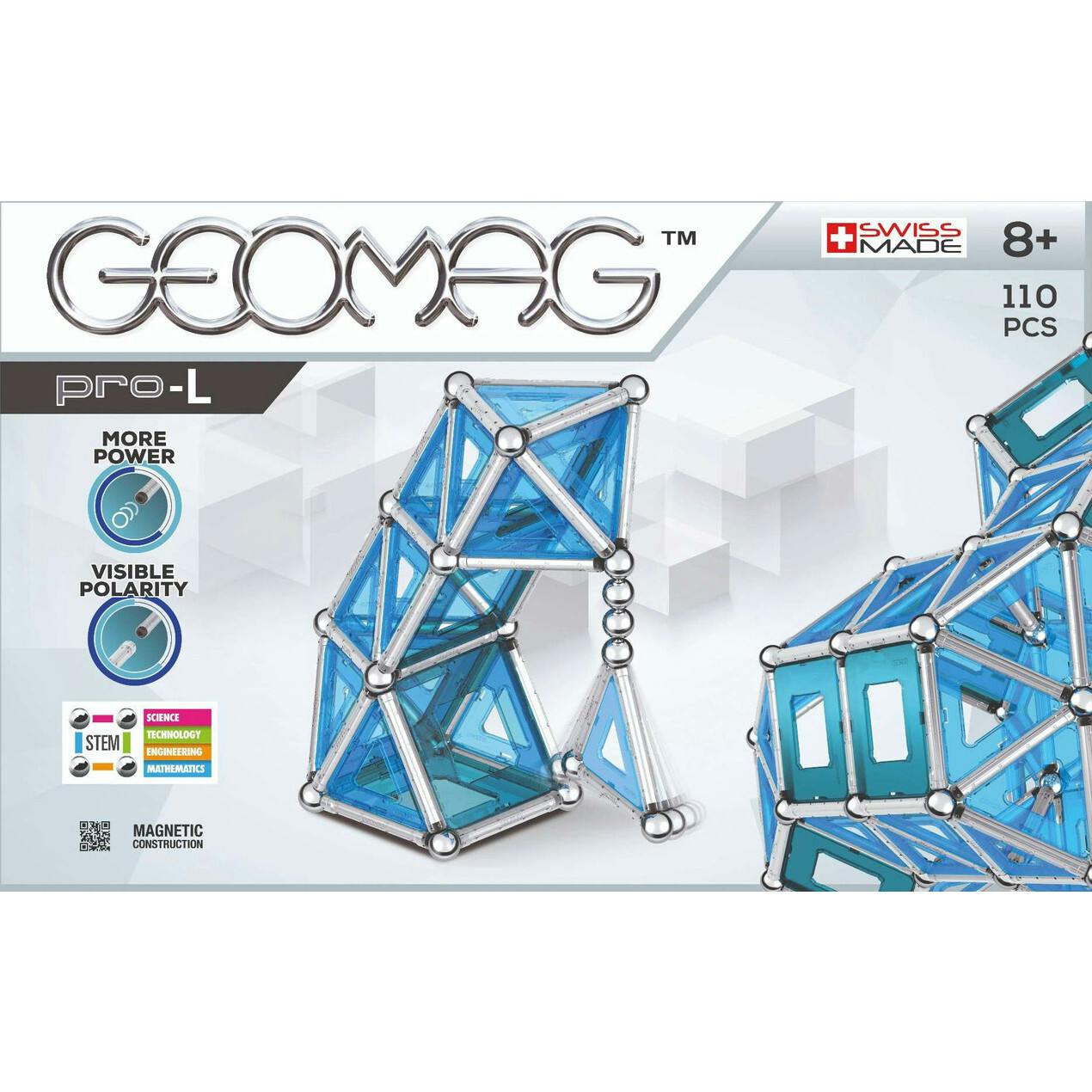 Geomag™  PRO-L 110 piece Magnetic Building Set Ages 8+ Years - 8+ Y