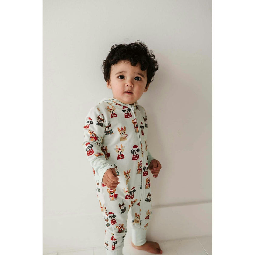 Baby Boy Terry Zip Romper