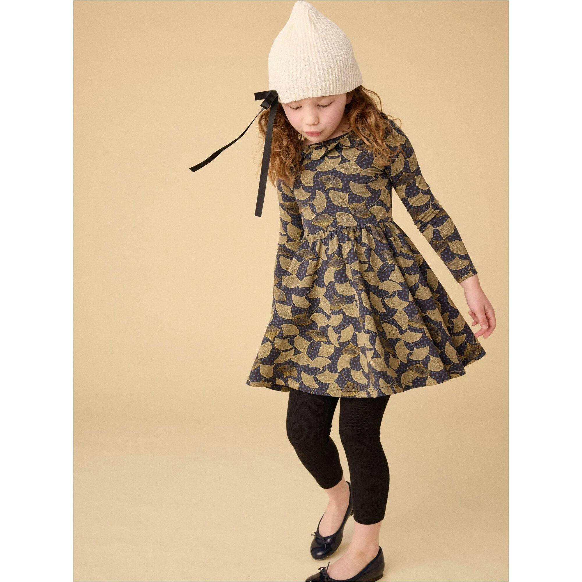 Ruffle Collar Ballet Dress, Blue