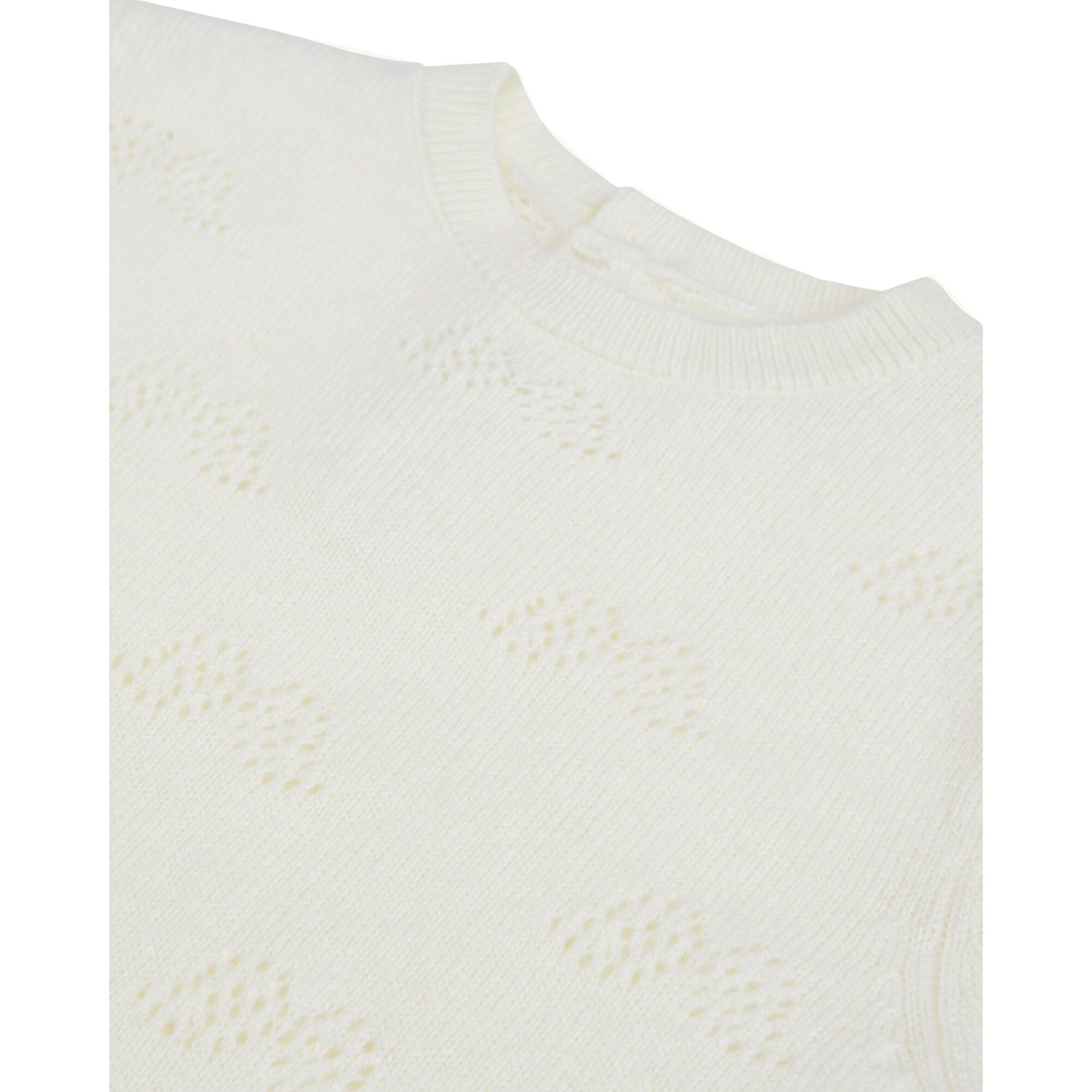 Angel Wing Cashmere Pointelle Sleepsuit