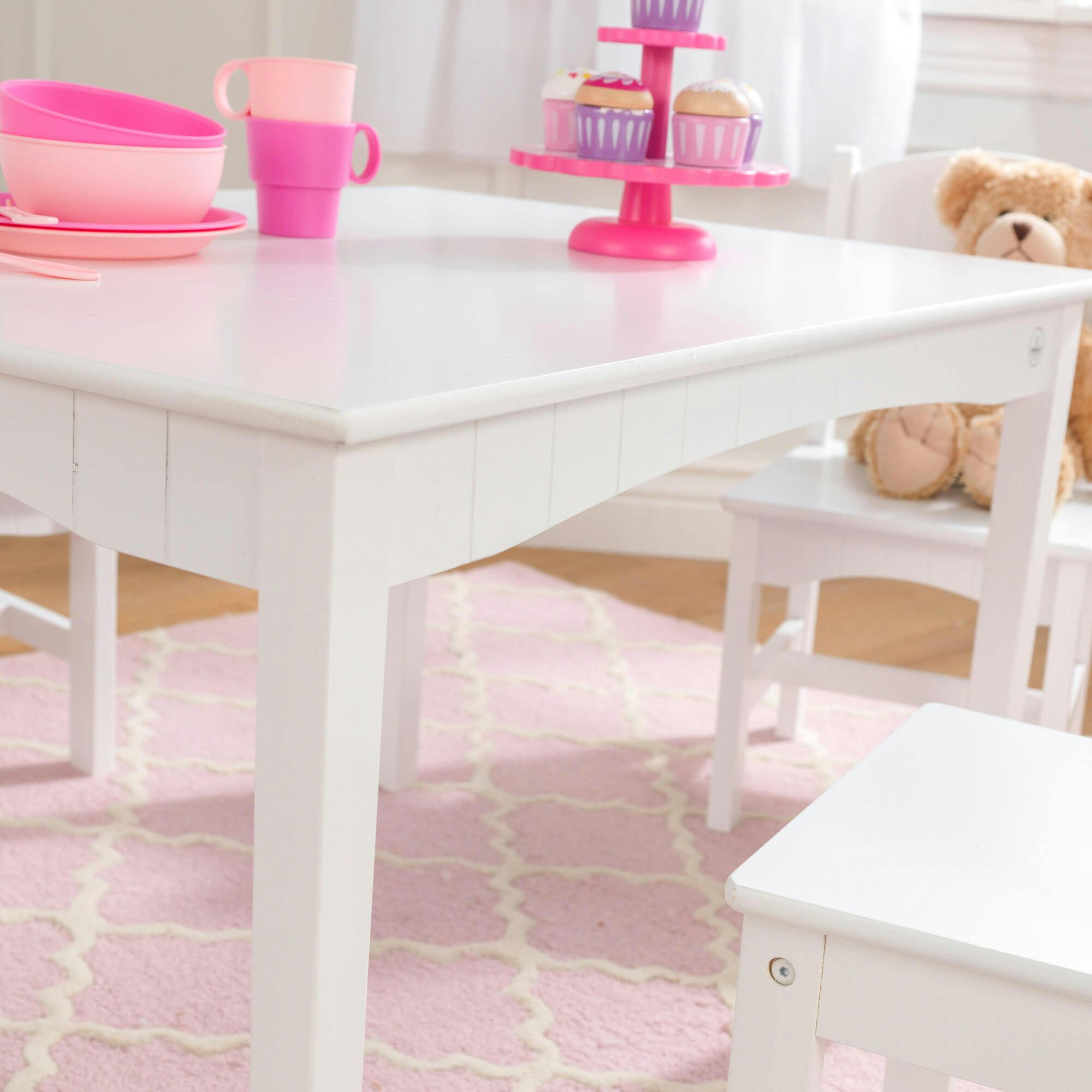 Nantucket Table with Bench and 2 Chair Set