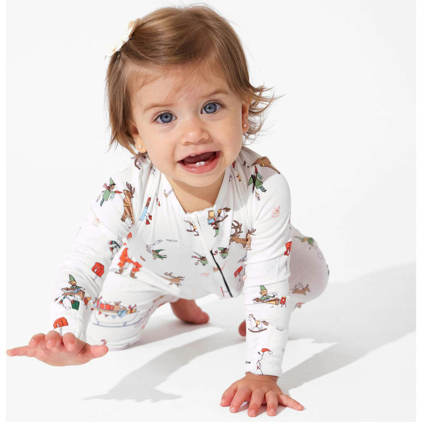 Santa's Workshop Bamboo Convertible Footie