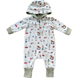 Baby Boy Terry Zip Romper