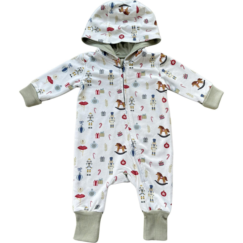 Baby Boy Terry Zip Romper