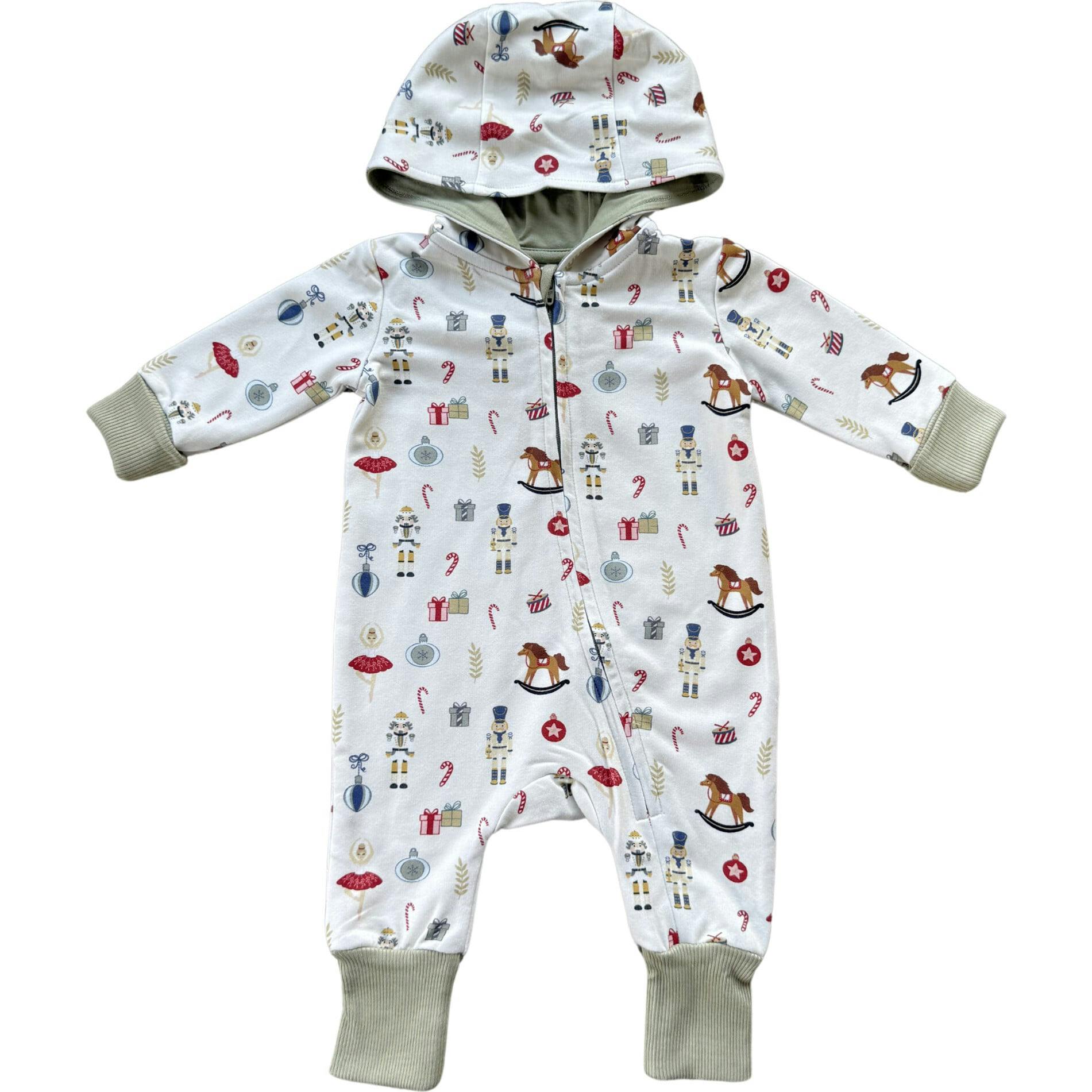 Baby Boy Terry Zip Romper
