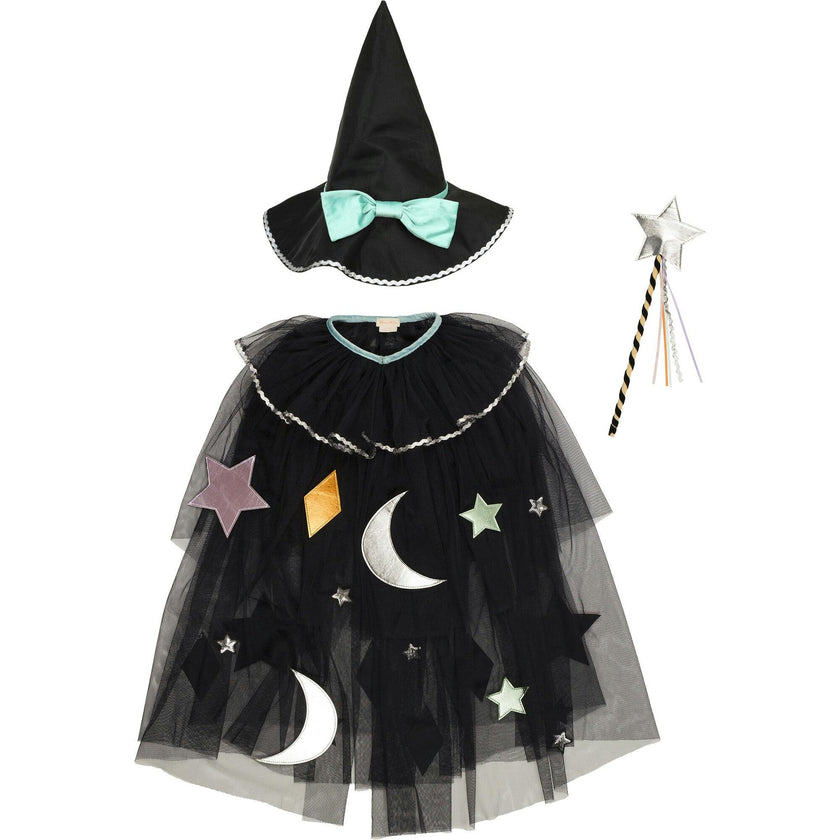 Tulle Appliqué Witch Cape