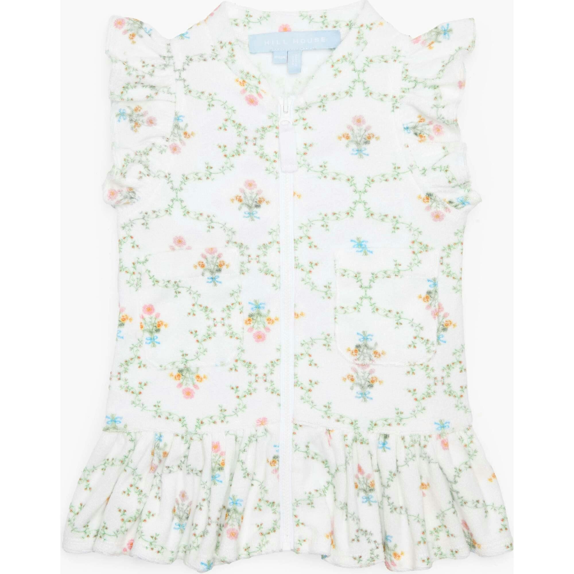 The Tiny Frankie Beach Dress - Pastel Trellis