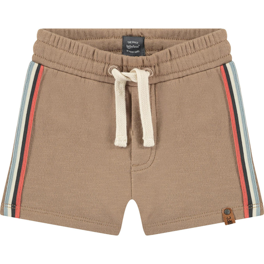 Striped Drawstring Sweatshorts