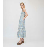 The Anjuli Nap Dress - Blue Corsica Paisley