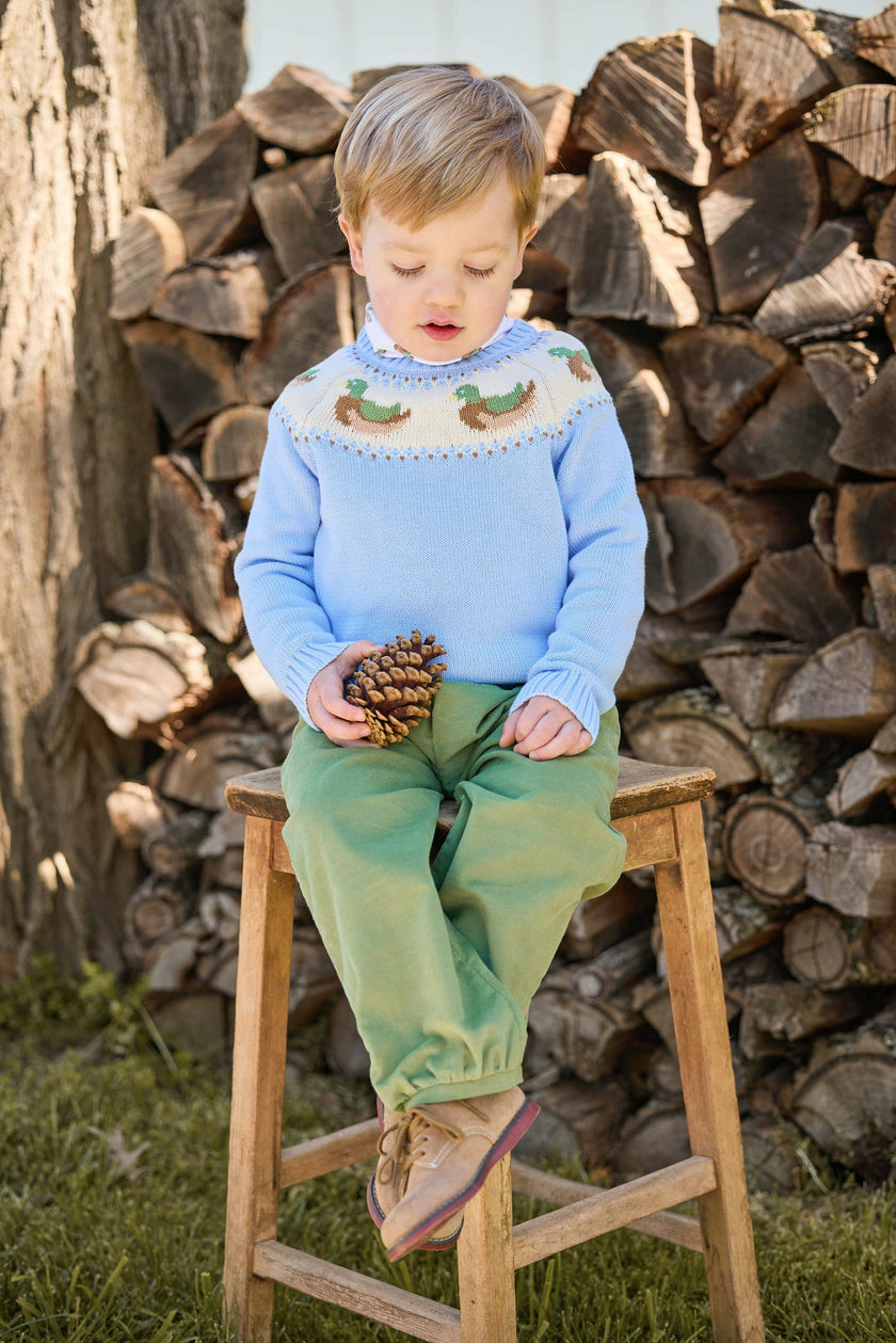 Banded Pants - Watercress Corduroy