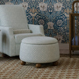 Tuffet Storage Ottoman Bellflowers